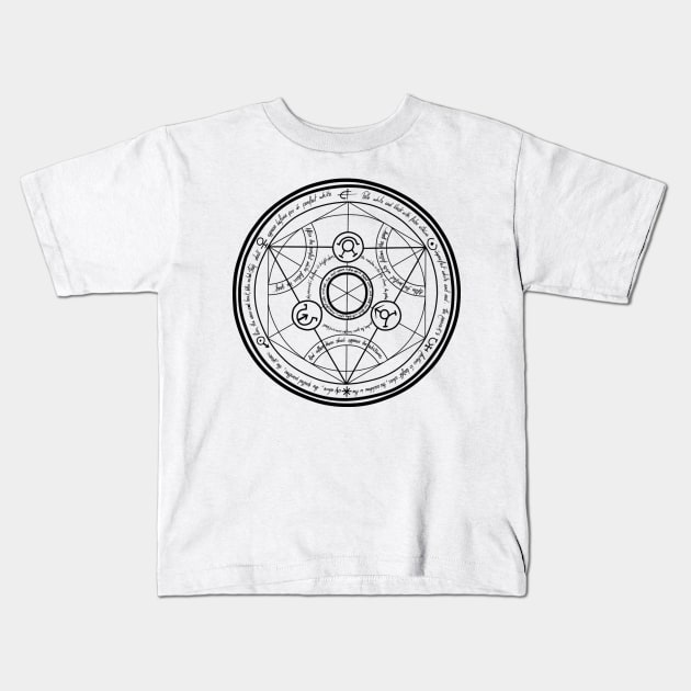 Human Transmutation Kids T-Shirt by tsukyuo